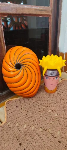 Copo Temático Naruto e Máscara Tobi/Obito