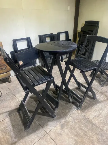 Jogo mesa bistrô com 2 cadeiras