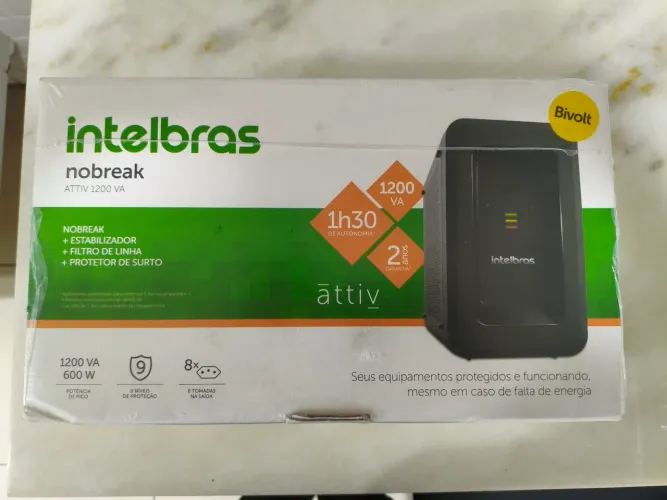 Nobleak bivolt ATTIV 1200 VA 600 W Intelbras novo zero