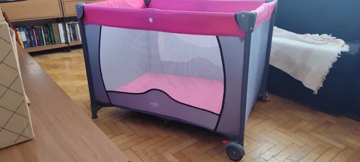 Bercinho de viagem baby style rosa