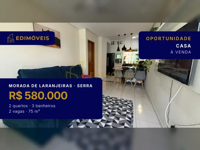 Morada de Laranjeiras: Casa moderna com 2 suítes e segurança total