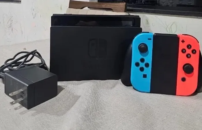Nintendo Switch V1 + Joy-Con + Dock + Fonte Original