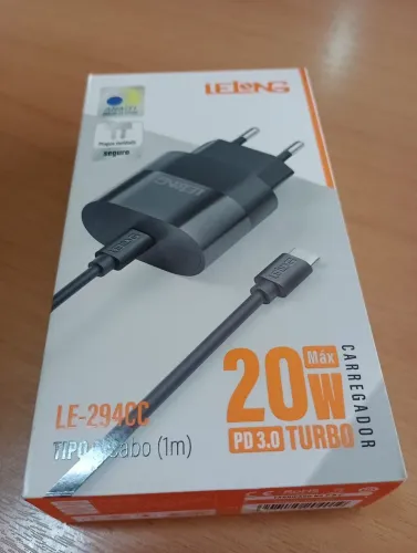 Carregador TIPO C Turbo - entrega grátis para toda Campo Grande MS