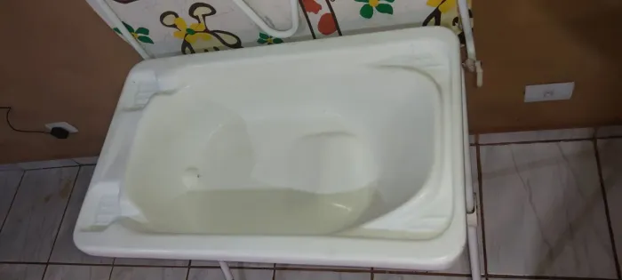 Banheira com trocador
