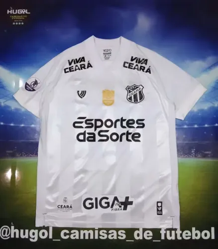 Camisa do Ceará 2025 de jogo #70 patrocínio tampão 