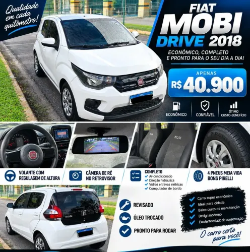 Fiat Mobi Drive 1.0 Flex 6V 5P 2018