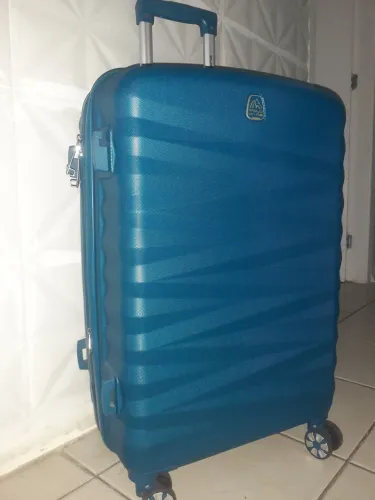 Mala Polo King 23kg Azul Petróleo em 3D 
