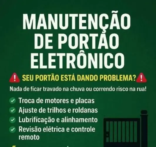 MANUTENÇÃO DE MOTOR DE PORTÃO
