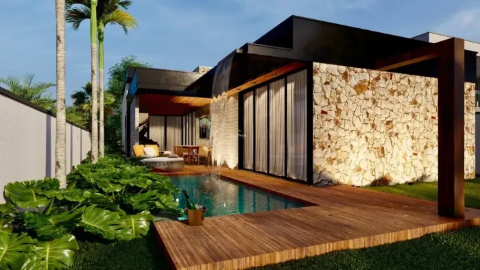 CASA PLANA CONTEMPORÂNEA  DESIGN IMPONENTE E EXCLUSIVO