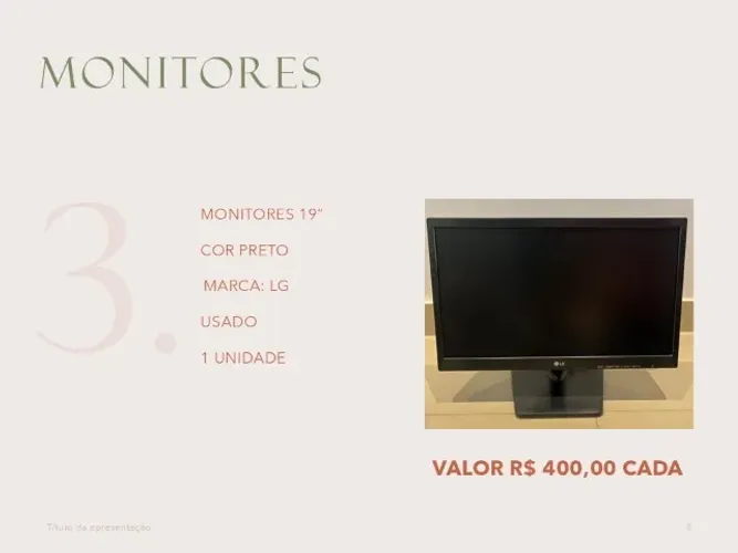 Monitor 19" LG PRETO