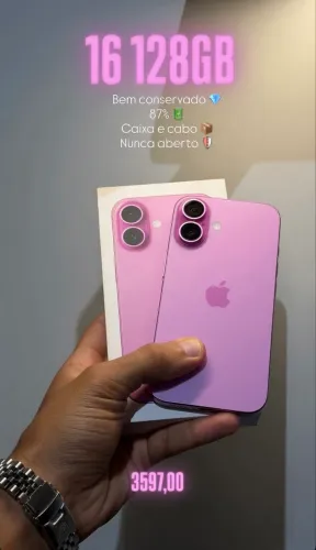 iphone 16 rosa - 128gb