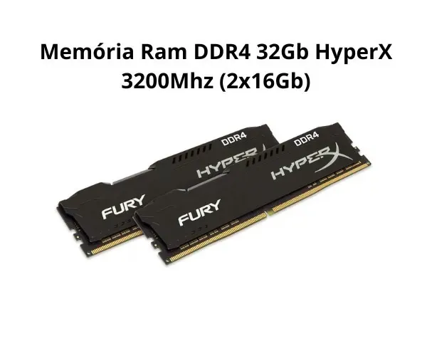 Memória Ram DDR4 32Gb HyperX 3200Mhz (2x16gb)