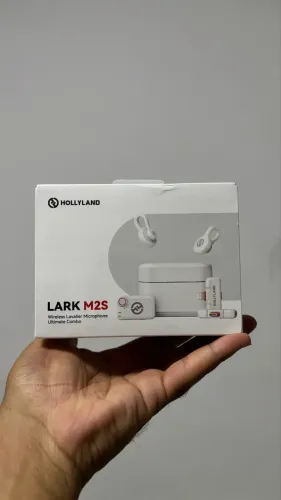 Lark M2s branco - microfone lapela sem fio