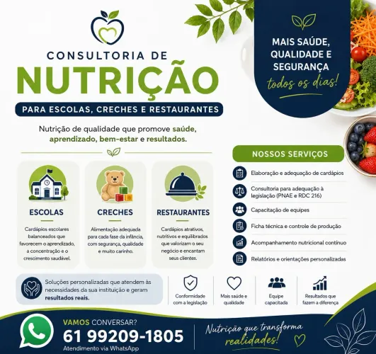 Nutricionista UAN e Cardápios 