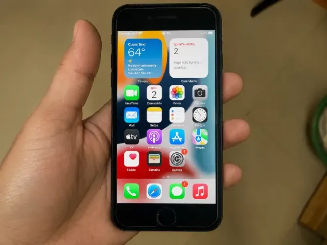 iPhone 7 32GB Preto Apple Desbloqueado Touch ID OK Carregador Incluso
