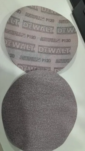 disco de lixa com sistema autoaderente (tipo Fixa Fácil/velcro),P 120G Medindo 5 polegadas