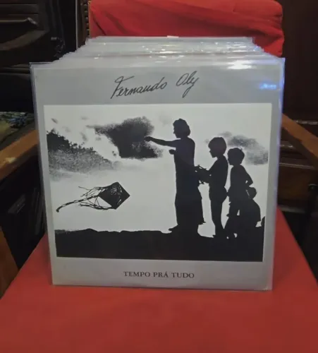 Raro vinil Fernando Oly, Tempo pra tudo com assinatura dedicatória item de Colecionador 