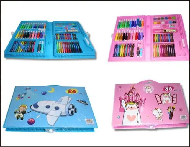 Maleta escolar com 86pcs