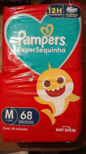 9 pacotes de fraldas descartável novas fechadas