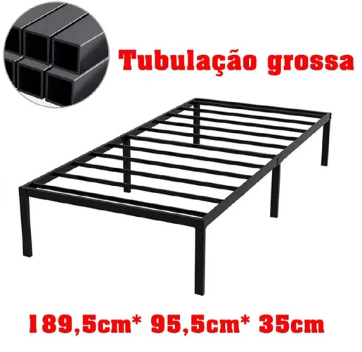Base cama solteiro ferro