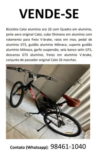 BICICLETA CALOI ARO 26