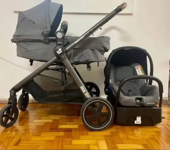 Carrinho Maxi-Cosi, Travel System Anna³ Trio, Sparkling Grey