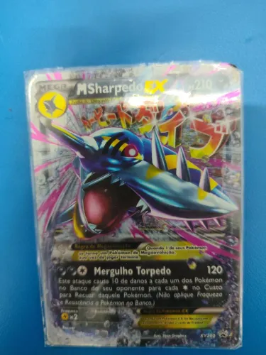 Carta Pokémon M Sharpedo EX Promo (Mega Evolução XY200)