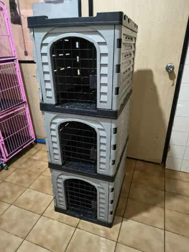 Canil Modular Canil Gaiola Banho E Tosa Pet Shop 3 Lugares