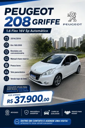 Peugeot 208 Griffe 1.6 Flex 16V 5P Aut. 2014