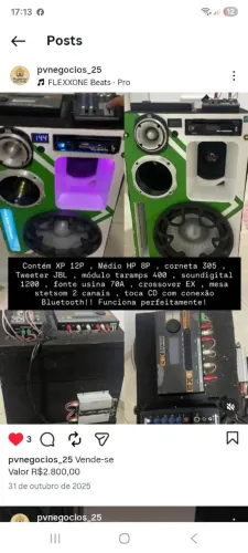Caixa som automotivo 