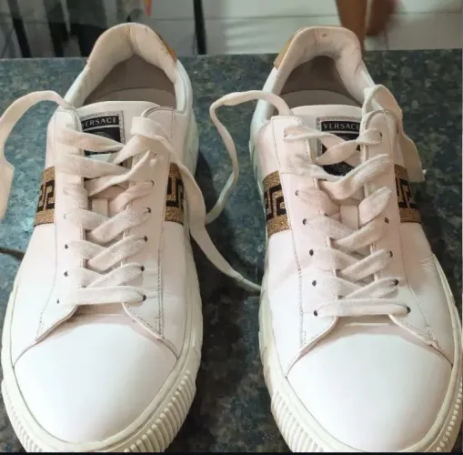 Tênis versace com estampa Grega Original 41
