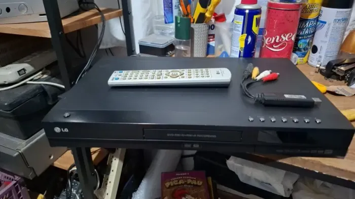 GRAVADOR DE DVD DE MESA LG DR175B + CONTROLE NÃO SEI GRAVA