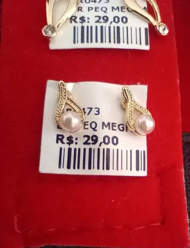 Brincos Banhado em Ouro 18k e Aço Inoxidável