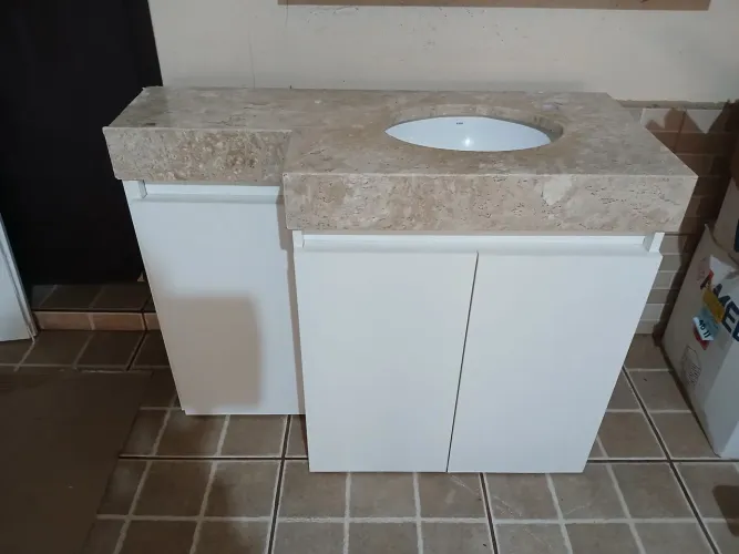Balcão de banheiro completo