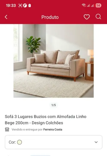 Sofá seminovo ( Comprado em Janeiro ppr 2mil)