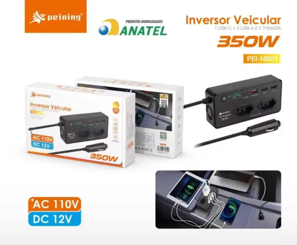 Inversor 350w 12v/110v (entrega gratis)