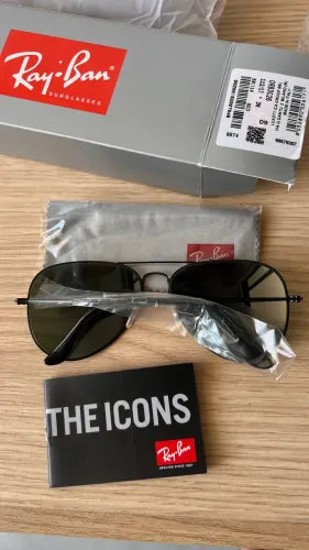 Óculos ray ban original tamanho médio modelo aviador