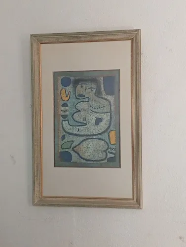 1 quadro+1espelho+1relogio