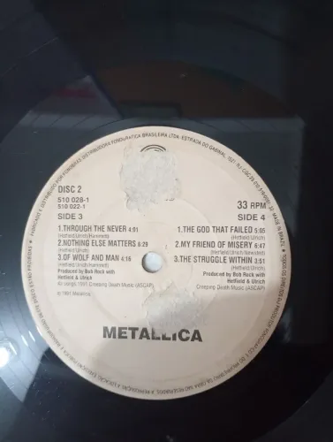 Vinil Metallica - Sem Capa