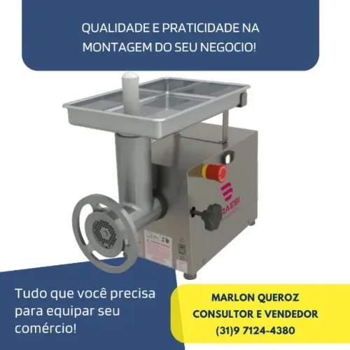 Moedor de Carnes para Açougue Boca 10 Braesi