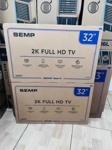 Smart TV 32" SEMP Roku TV HD / Full HD - Nova na Caixa (Pronta Entrega)
