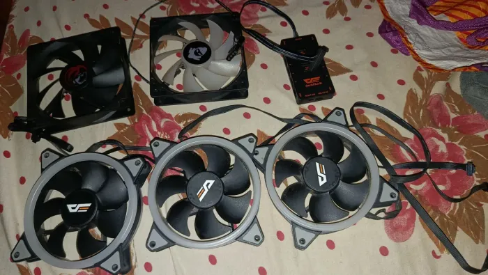 Fans Argb , fan exaustora e controla darkflash ambos de qualidade top