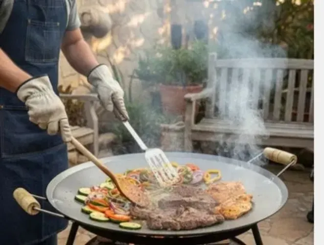 Churrasco no Disco de arado 