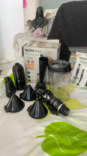 Mixer e Cortador de Legumes 2 em 1 Mondial SEMINOVO (Completo)