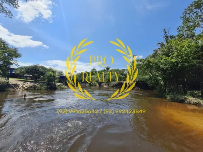 Chácaraporteira fechada/Ramal Pau Rosa/ Na beira do Rio Tarumã Açu/ viveiro de peixe/criaç