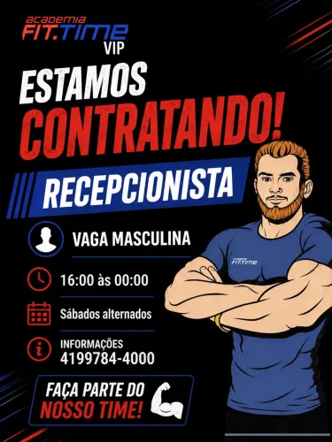 Vaga de recepcionista