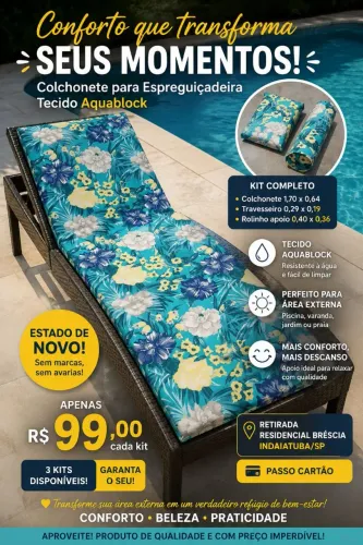 Kit colchonete + travesseiro + rolinho