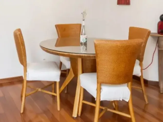 Mesa de jantar Saccaro com 4 cadeiras