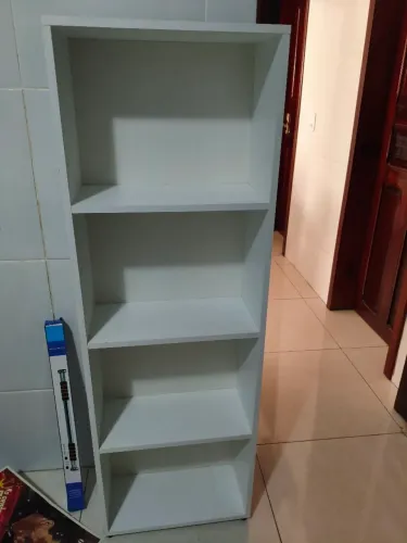 Estante Livreiro Multiuso Branca (4 Prateleiras / Nichos) - Ótimo Estado