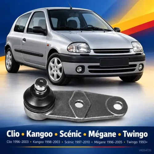 Pivô de Suspensão Dianteiro Clio Kangoo Scénic Mégane Twingo VKDS4726 - Novo